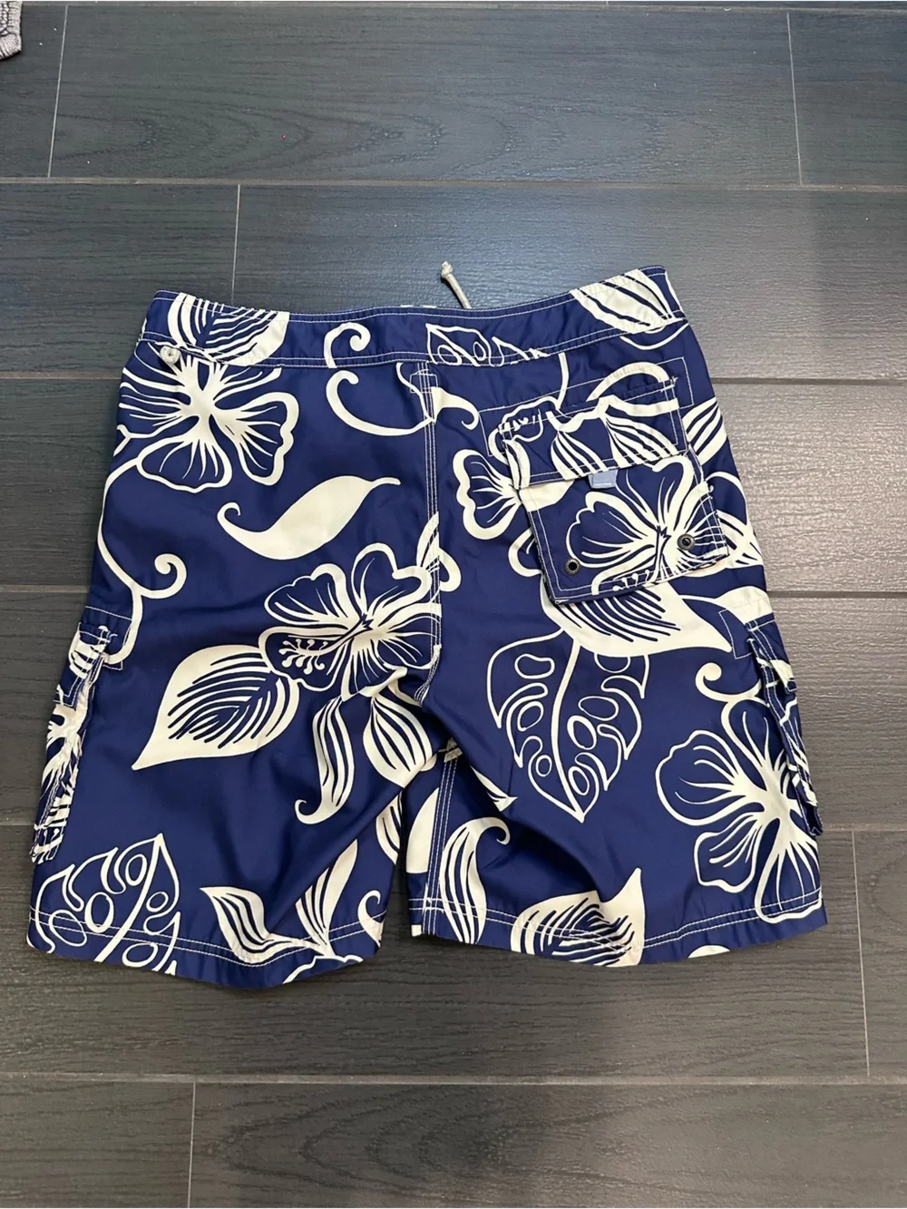J. Crew Navy and White Floral Men’s Board Shorts